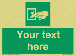 Custom Light Switch Sign